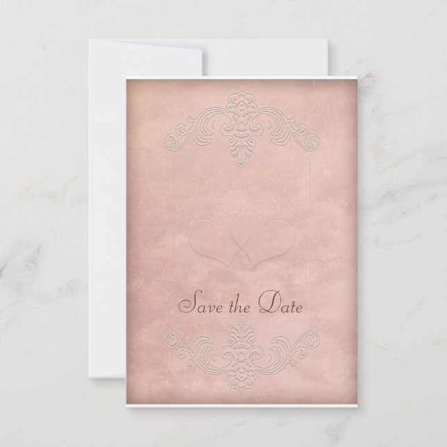 Rustic Mauve Bröllop spara datum Cards Datumet (Framsida)