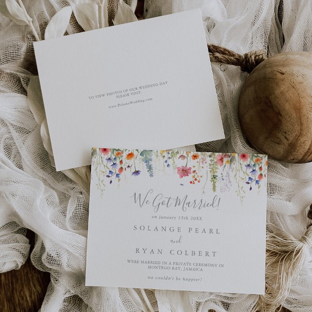 Rustic Meadow Botanical Elopement Meddelande (Skapare uppladdad)