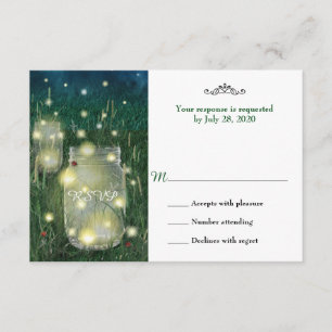 Rustic Meadow Summer Natt Mason Burk Firefly OSA Kort