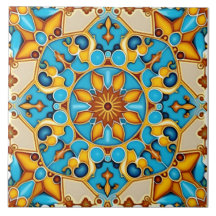 Rustic Mediterranean Spain Azulejo Decorative
