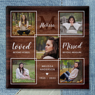 Rustic Memorial Memory Collage Funeral Knapp