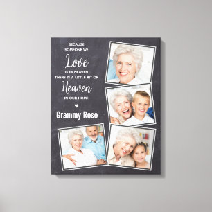 Rustic Memory-minne för fotokollage Canvastryck