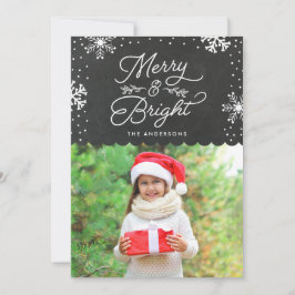 Rustic Merry och Bright | Helgdag-fotokort Julkort