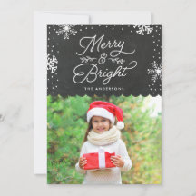 Rustic Merry och Bright | Helgdag-fotokort