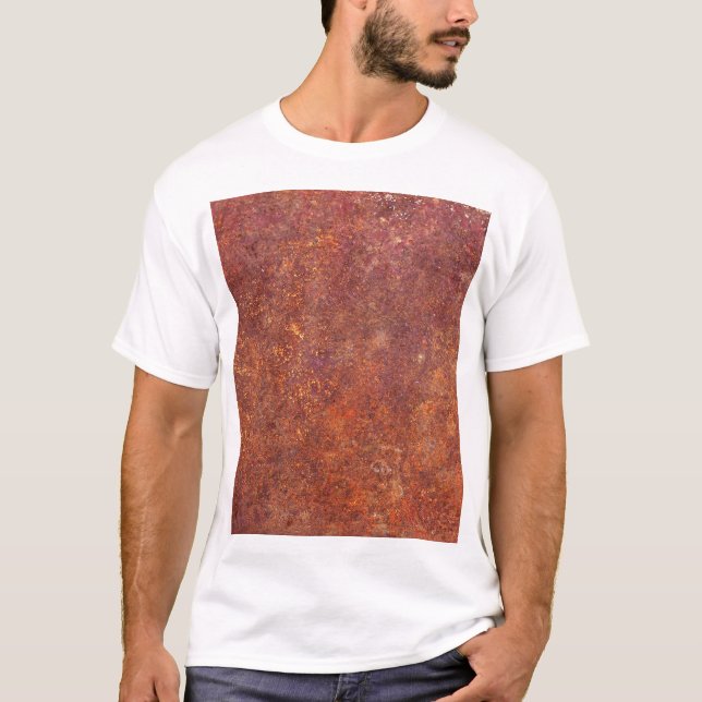 Rustic metall: texturerat yta. t shirt (Framsida)