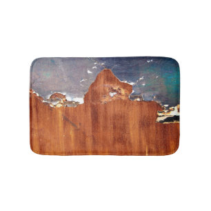 Rustic Metall: Vintage Järn Struktur. Badrumsmatta
