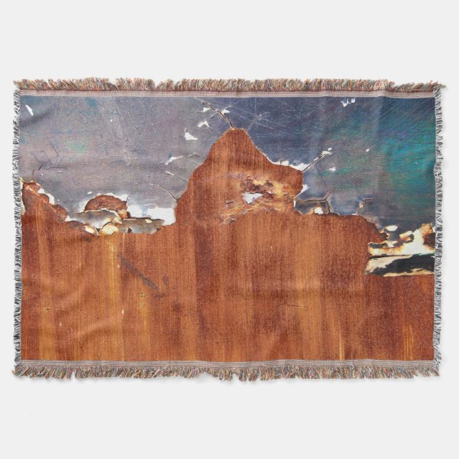 Rustic Metall: Vintage Järn Struktur. Filt (Framsidan)