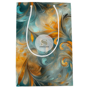 Rustic Metallic Paisley-Abstrakt - Vintage-inspire