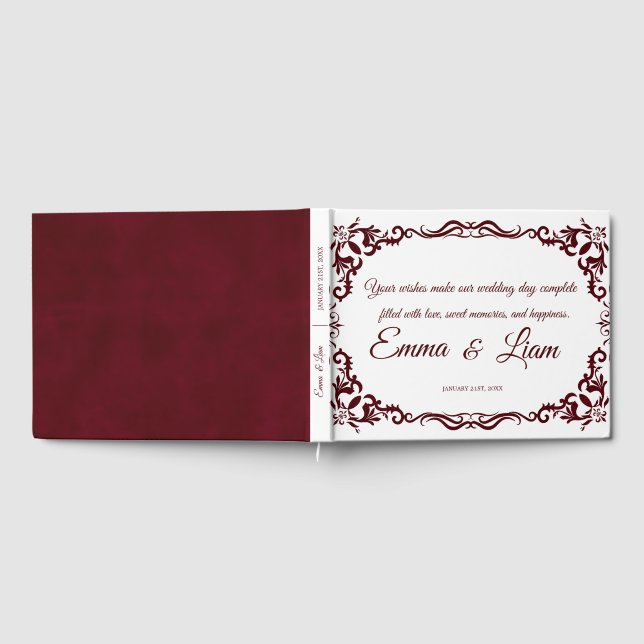 Rustic Mexican Wedding Guest Book  Gästböcker (Full)