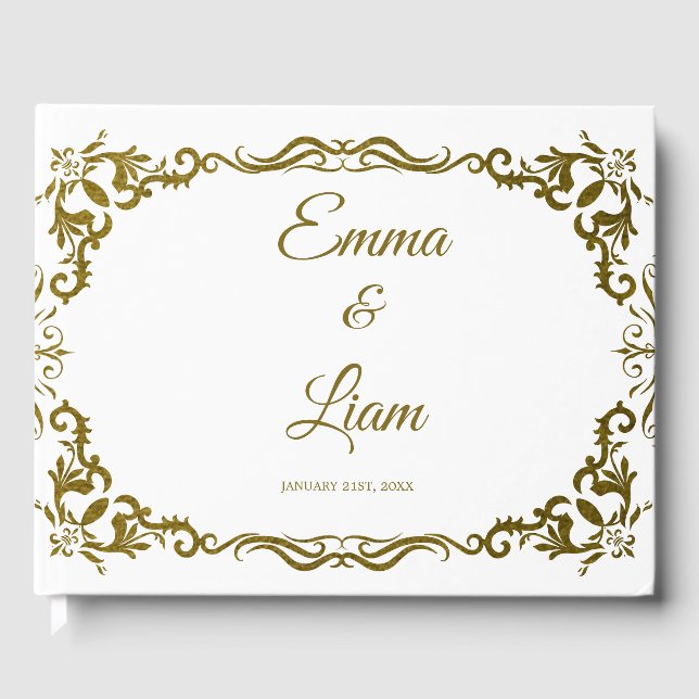 Rustic Mexican Wedding Guest Book  Gästböcker (Framsida)