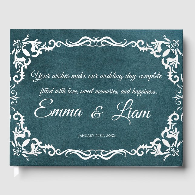 Rustic Mexican Wedding Guest Book  Gästböcker (Framsida)