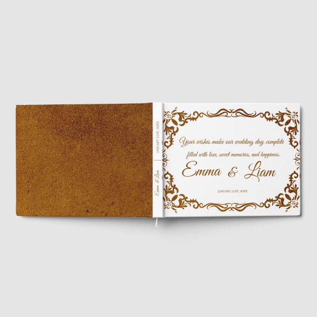 Rustic Mexican Wedding Guest Book  Gästböcker (Full)