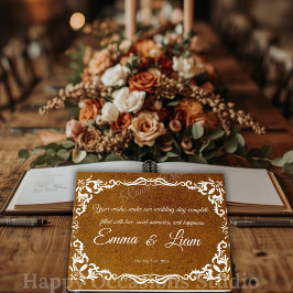 Rustic Mexican Wedding Guest Book  Gästböcker