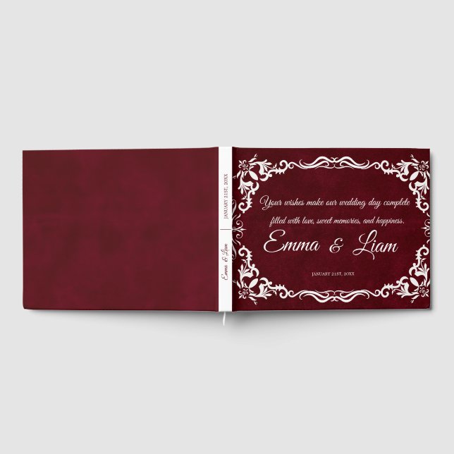 Rustic Mexican Wedding Guest Book  Gästböcker (Full)
