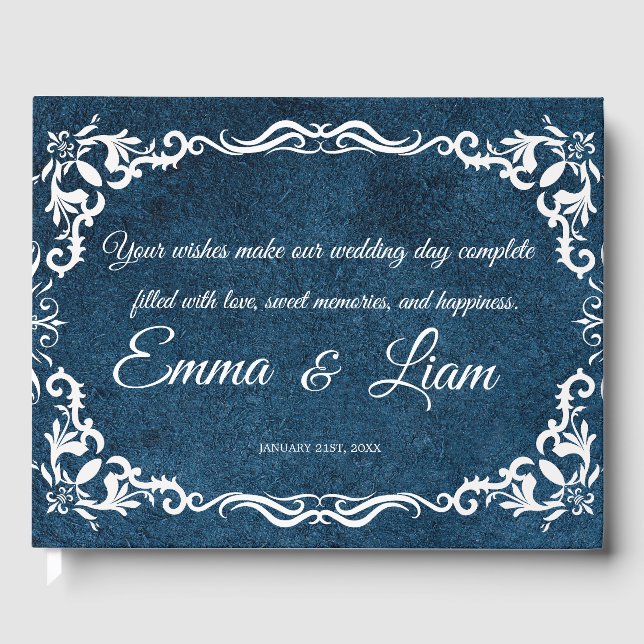 Rustic Mexican Wedding Guest Book  Gästböcker (Framsida)