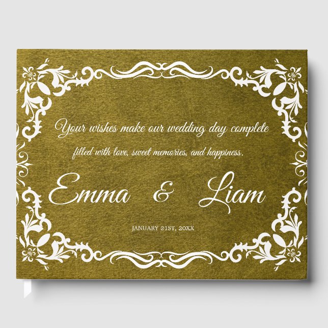 Rustic Mexican Wedding Guest Book  Gästböcker (Framsida)