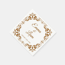 Rustic Mexican Wedding Napkins Pappersservett