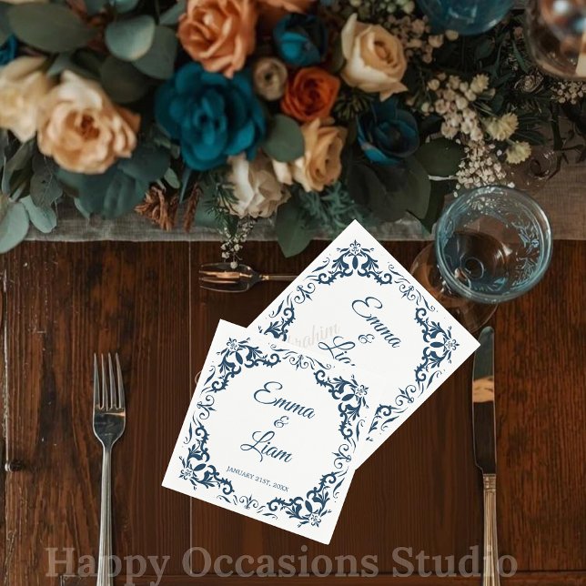 Rustic Mexican Wedding Napkins Pappersservett (Skapare uppladdad)