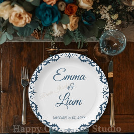 Rustic Mexican Wedding Paper Plates – Papel Picado