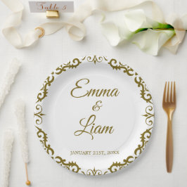 Rustic Mexican Wedding Paper Plates – Papel Picado