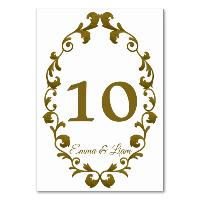 Rustic Mexican Wedding Table Number Card Bordsnummer (Framsidan)