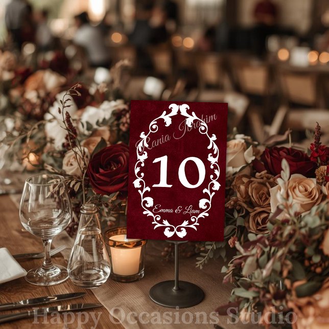 Rustic Mexican Wedding Table Number Card Bordsnummer (Skapare uppladdad)