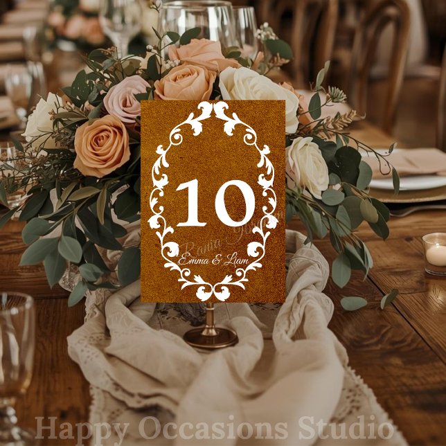 Rustic Mexican Wedding Table Number Card Bordsnummer (Skapare uppladdad)