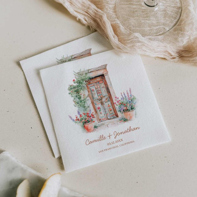 Rustic Mexico Bröllop Pappersservett (Rustic Mexico Wedding Napkins)
