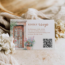 Rustic Mexico Bröllop QR Code OSA