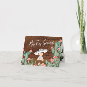 Rustic Mexikanska Tacken Charro Baptism Silver Inbjudan