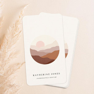 Rustic Minimalist Boho Visitkort