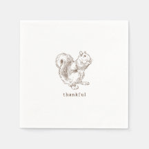 Rustic Minimalist Brown Thanksgiving