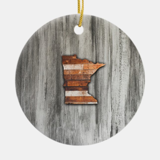 Rustic Minnesota Shape Julgransprydnad Keramik (Framsidan)