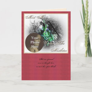 Rustic Mistletoe Yule Winter Solstice jul Helgkort