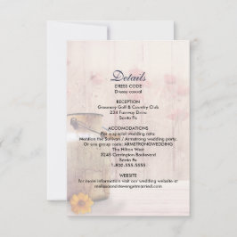 Rustic Mjölk can Landsbyggsbröllop Details-hölje Inbjudningar