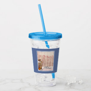 Rustic Mjölk Kan Land Stil på Wood Take Away Mugg