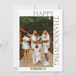 Rustic Modern Fall Brown Tartan Play Photo Julkort