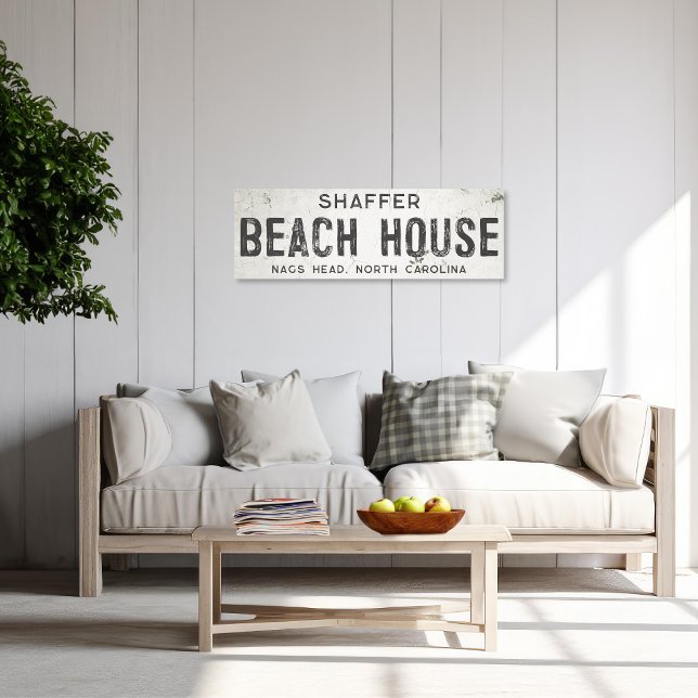 Rustic Modern Industrial Farmhouse Beach House Canvastryck (Skapare uppladdad)