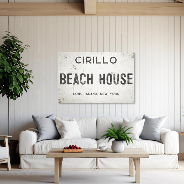 Rustic Modern Industrial Farmhouse BeachHouse City Canvastryck (Skapare uppladdad)