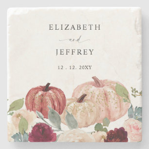 Rustic Modern Pumpkins Land Fall Wedding Stenunderlägg