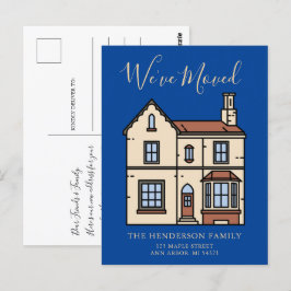 Rustic Modern Vi har flyttat Flytta Meddelande Vykort