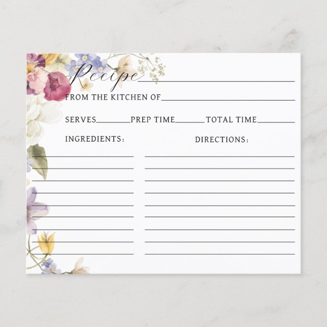 Rustic Möhippa Recipe i Kärlek bloom Wildblomma (Framsida)