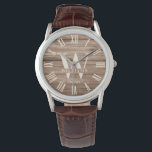 Rustic Monogram Anpassningsbar Farmhouse Namn Retr Armbandsur<br><div class="desc">Personlig Family Namn,  monogram och år,  har etablerat Rustic Modern Watch i ett trendig farmhouse stil med roman numeral watch ansikte och light wood Plk/Shiplap Backdown design. Perfektens gåva till nygifta,  bröllop eller husvärmesummor eller gåva till mor- eller farföräldrar.</div>