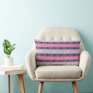 Rustic Monogram Chic Groovy Lumbarkudde