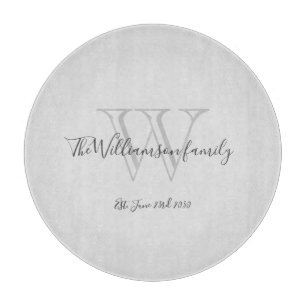 Rustic Monogram Family Namn - Chic för första Cool