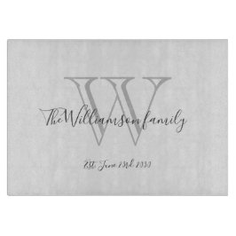Rustic Monogram + Family Namn Date Coola Snyggt