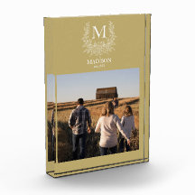 Rustic Monogram Personlig - första fotoblock