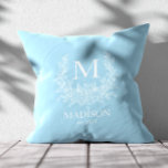 Rustic Monogram Personlig Inledande Kudde<br><div class="desc">Lägg till en mysigt och snyggt till ditt hem med det här roliga monogrammet dekorativ kudde. Den här kudden har ett anpassade som börjar i en tidlös, rustik design och blandar lantbrukscharm med modern elegans. Perfekt för vardagsrum, rum eller som personlig för bröllop, årsdagar och vardagsmat. En unik accent biet...</div>