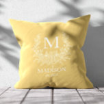 Rustic Monogram Personlig Inledande Kudde<br><div class="desc">Lägg till en mysigt och snyggt till ditt hem med det här roliga monogrammet dekorativ kudde. Den här kudden har ett anpassade som börjar i en tidlös, rustik design och blandar lantbrukscharm med modern elegans. Perfekt för vardagsrum, rum eller som personlig för bröllop, årsdagar och vardagsmat. En unik accent biet...</div>