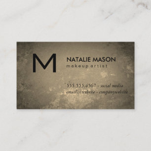 Rustic Monogram Visitkort